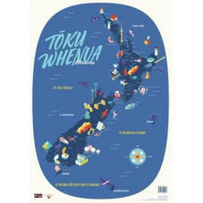 Toku Whenua: Aotearoa: Map of New Zealand (Individual) Map in Te Reo Maori