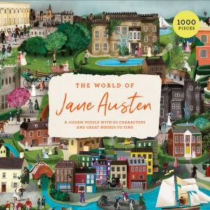 World of Jane Austen:  Jigsaw Puzzle with 60 Characters and Great Houses to Find