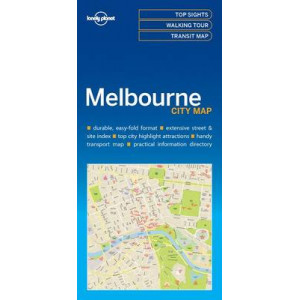Lonely Planet Melbourne City Map 2017