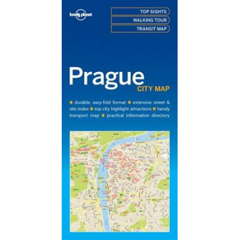 Lonely Planet Prague City Map 2017