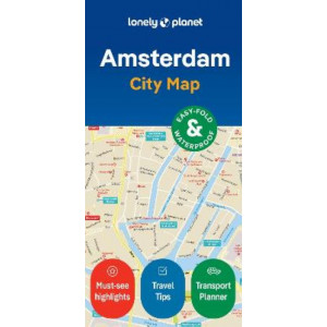 Lonely Planet Amsterdam City Map 2
