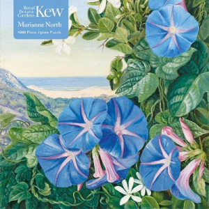 Adult Jigsaw Puzzle Kew: Marianne North: Amatungula and Blue Ipomoea, South Africa: 1000-piece Jigsaw Puzzles