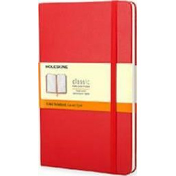 Moleskine Classic Hard Cover Notebook Ruled Pocket Red