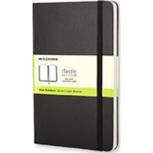Moleskine Classic Hard Cover Notebook Plain Large Black