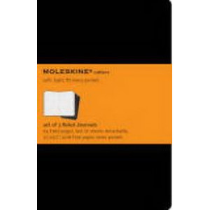 Moleskine Cahier Notebook Set of 3 Ruled Pocket Black