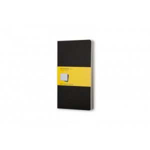 Moleskine Cahier Notebook Set of 3 Grid Large Black