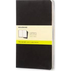 Moleskine Cahier Notebook Set of 3 Plain Large Black