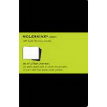 Moleskine Cahier Notebook Set of 3 Plain Extra Large Black