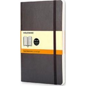 Moleskine Classic Soft Cover Notebook Ruled Pocket Black