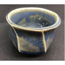 Peter Gibbs Pottery - Blue Faceted Tea Bowls