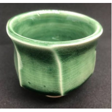Peter Gibbs Pottery - Green Faceted Tea Bowls