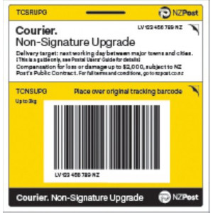 NZ Post Courier Upgrade Prepaid Ticket (non signature)