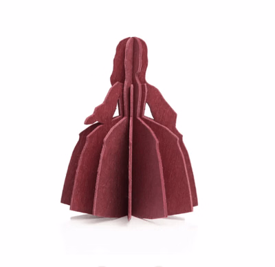 Lovi Menina 8cm dark red